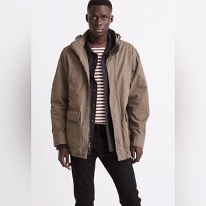 Madewell Men’s Field Jacket Green Cotton Full Zip Size XS $148